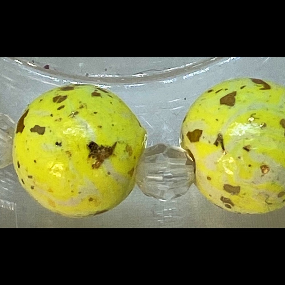 Handmade Polymer Clay Yellow Beaded Bracelets - Picture 3 of 10